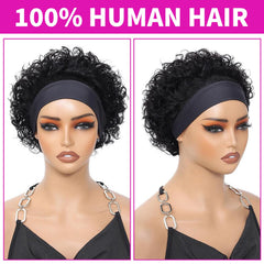 KPROYU headband detail showing magic-tape and easy glue-free application benefit