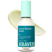 KraveBeauty front bottle showing product and calming recovery benefits
