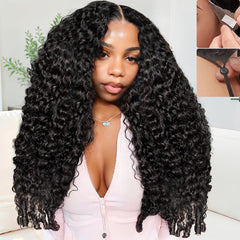 KUKAO front lace closure showing realistic scalp and seamless blend benefit
