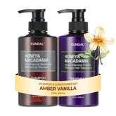 KUNDAL front packaging showing Amber Vanilla duo and elegant bottles