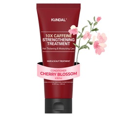 KUNDAL front packaging showing bottle and cherry blossom scent benefits