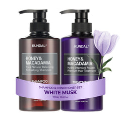 KUNDAL front packaging showing elegant white musk bottles and benefits