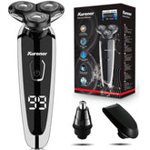 kurener front view of electric razor highlighting sleek design and fast shave