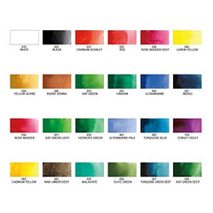 Kuretake protective palette sheet used as a mixer with blended colors