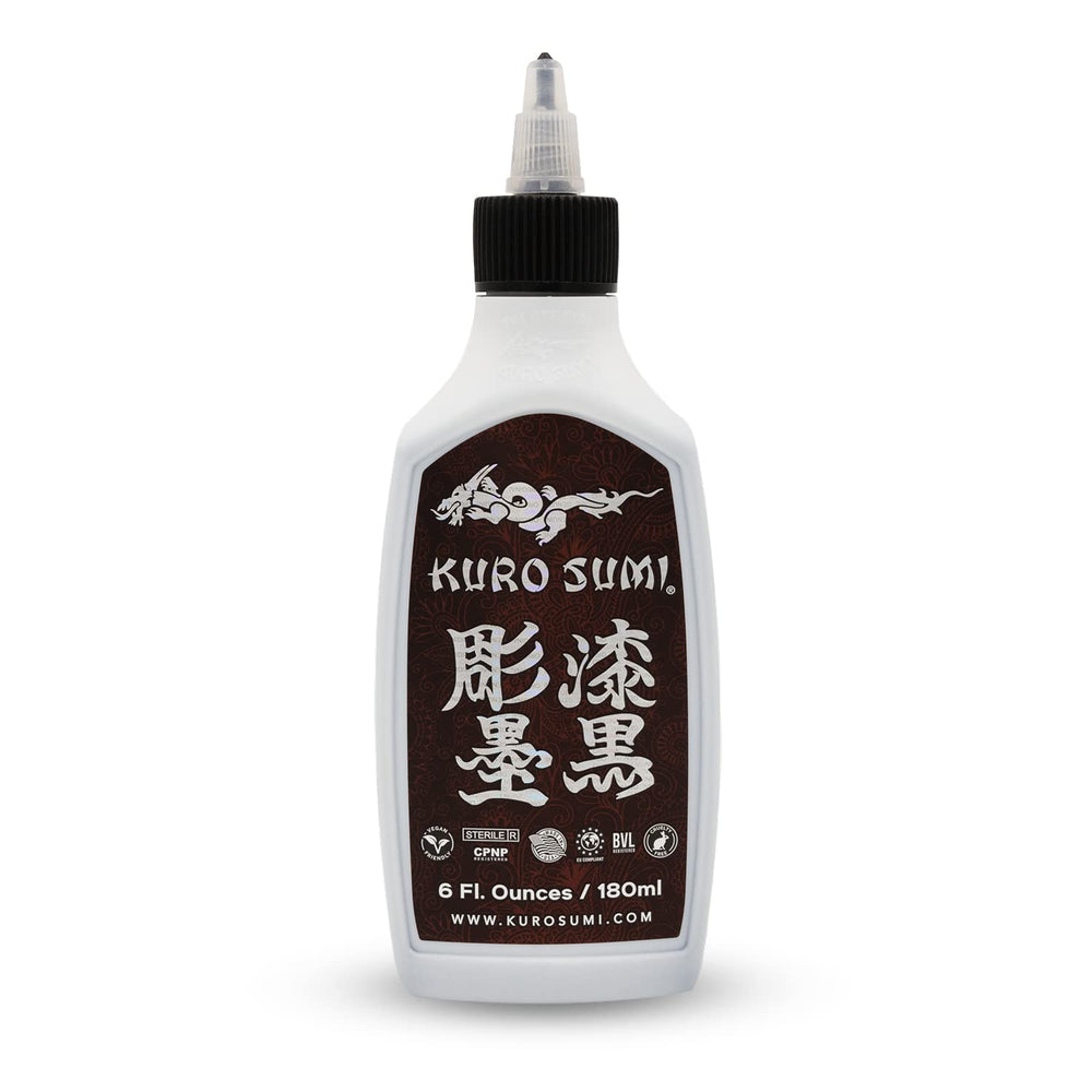 Kuro Sumi front bottle showing label for quick studio identification and reliable supply