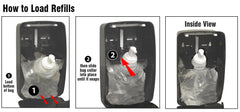 Kutol foam dispensed into hand demonstrating quick coverage and efficient cleaning benefit