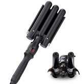 kuwa three-barrel front view showing full waver and handle, easy styling