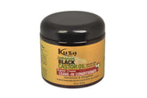 Kuza bottle front label showing product and size, highlights nourishing formula