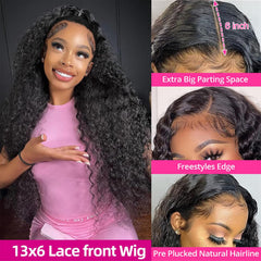 KVFCT close-up of 13x6 HD transparent lace showing invisible hairline benefit