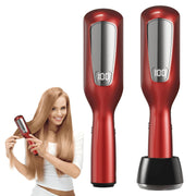 KYFIU trimmer front view showing compact red body and ergonomic grip for easy handling