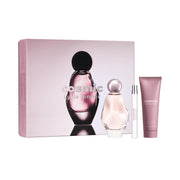 Kylie Cosmetics front packaging of the Cosmic three-piece gift set showing bottle and lotion for easy gifting