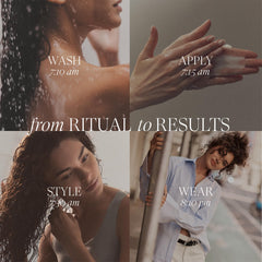 L’ANZA with shea butter and coconut visuals highlighting nourishing ingredients