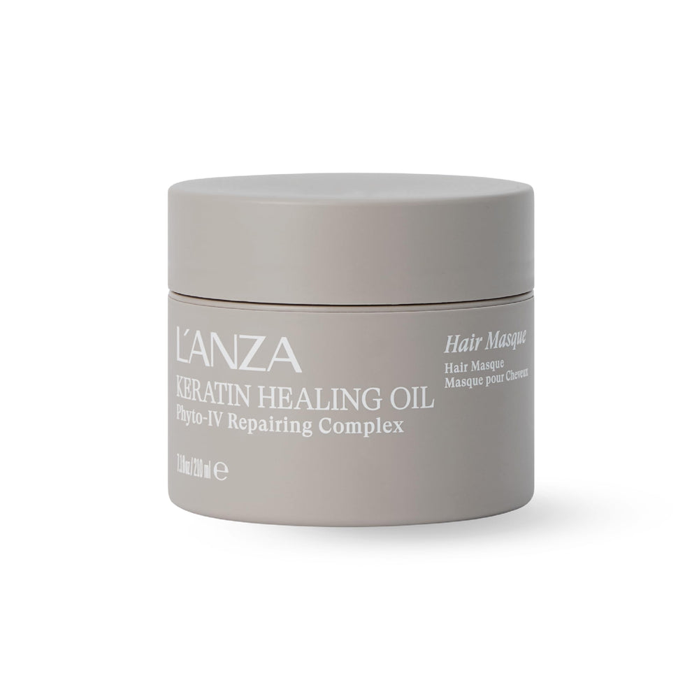 L'ANZA front jar showing product branding and repair benefits