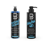 L3 front packaging showing shaving gel and aftershave for clean grooming