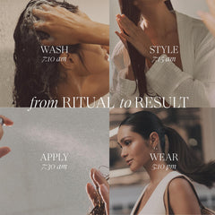L’ANZA before-and-after hair transformation demonstrating smoother, shinier results