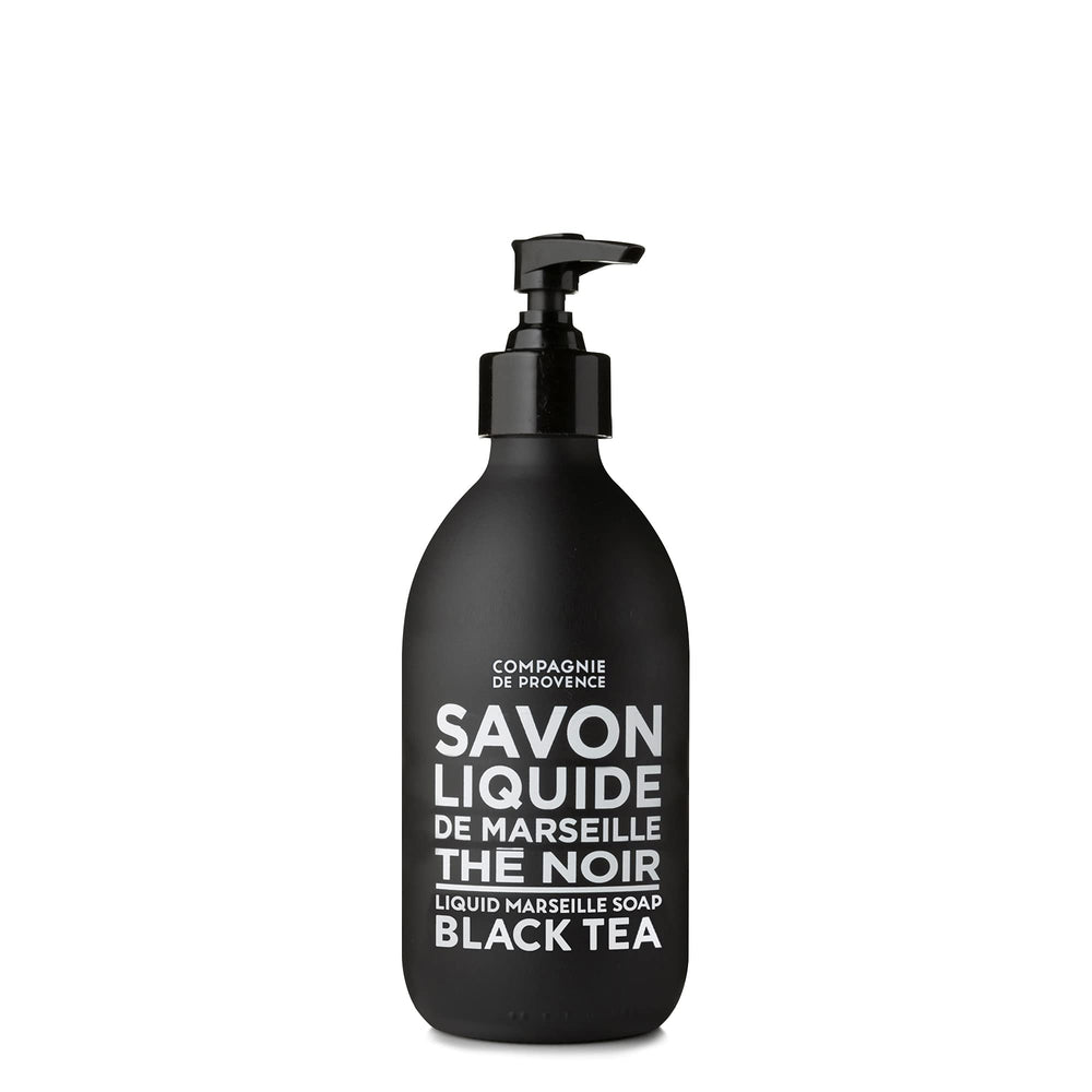 La Compagnie de Provence front bottle showing label and elegant packaging, conveys premium quality