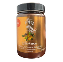 La Reina del Cabello front jar showing packaging and large 850 ml capacity benefit