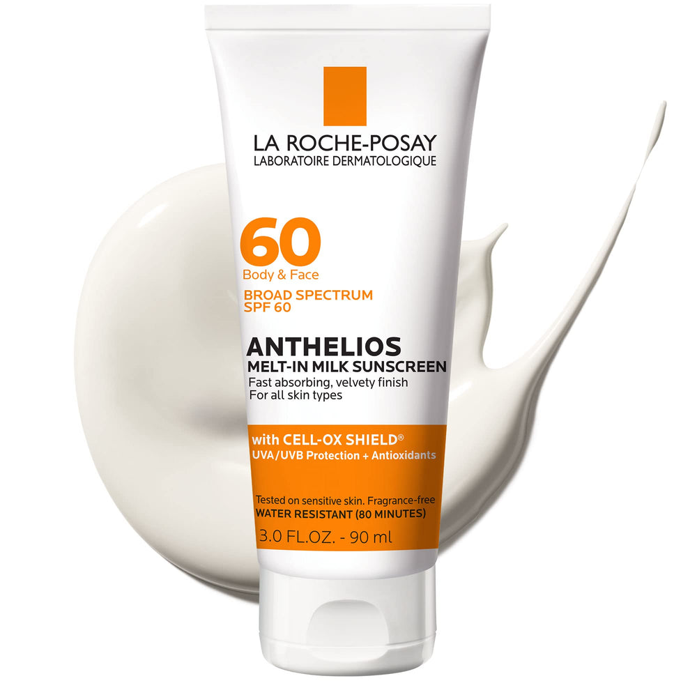 La Roche-Posay front packaging showing SPF 60 protection and travel-ready benefit