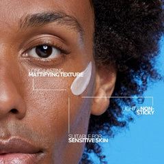 La Roche-Posay tube tip and cap close-up for precise lightweight dispensing benefit