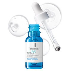 La Roche-Posay front bottle image showing compact 0.5oz serum benefit: easy travel