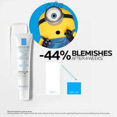 La Roche-Posay tube held in hand showing 1.35 oz scale and portability