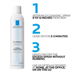 La Roche-Posay hand spraying mist to soothe skin after sun exposure