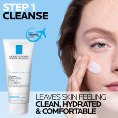 La Roche-Posay tinted sunscreen texture close-up demonstrating lightweight finish