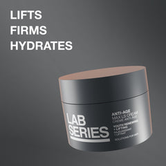 Lab Series cream texture close-up demonstrating smooth hydrating formula