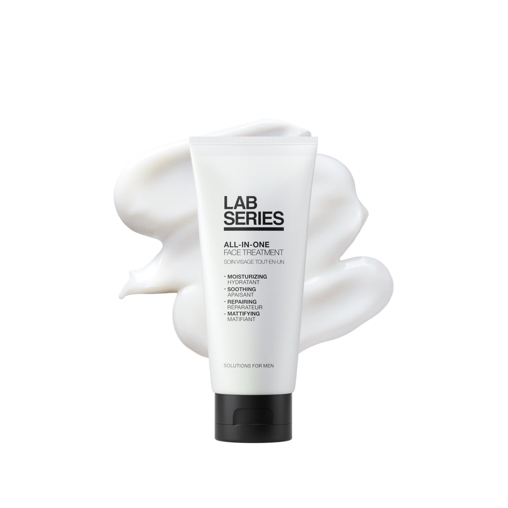 Lab Series front packaging showing bottle and label with clear benefit