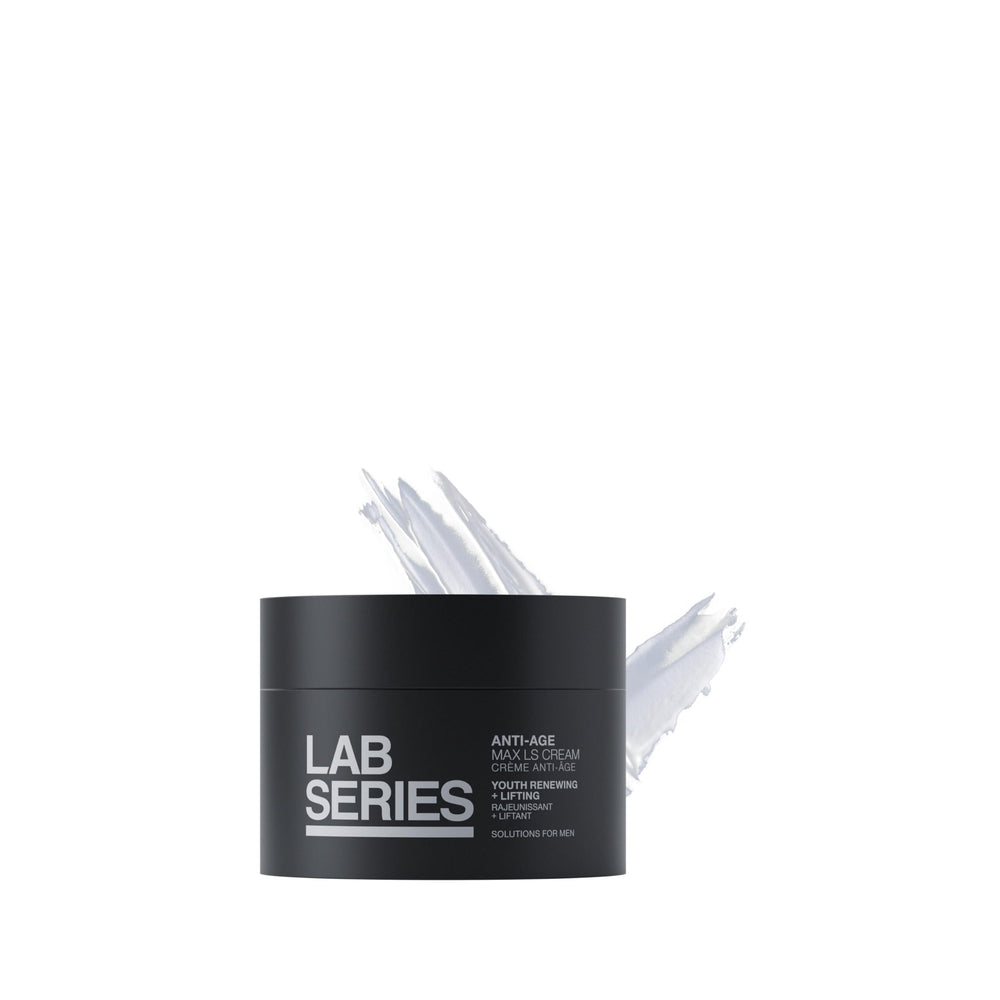 Lab Series Max LS front jar showing sleek packaging and premium look