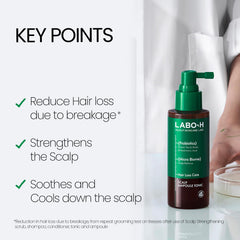 LABO-H texture on hand illustrating lightweight formula and non-greasy feel