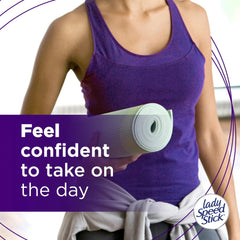 Lady Speed Stick open cap ready for application offering quick-dry convenience