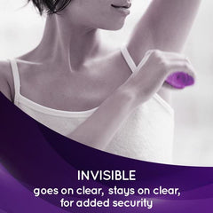 Lady Speed Stick with cap removed showing gel applicator and easy application benefit