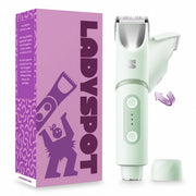 LADYSPOT SpinDuo front view showing compact design and controls for easy grooming