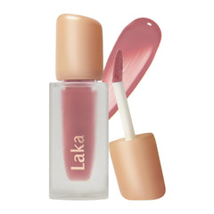 Laka front packaging showing glossy lip tint and benefit of radiant shine