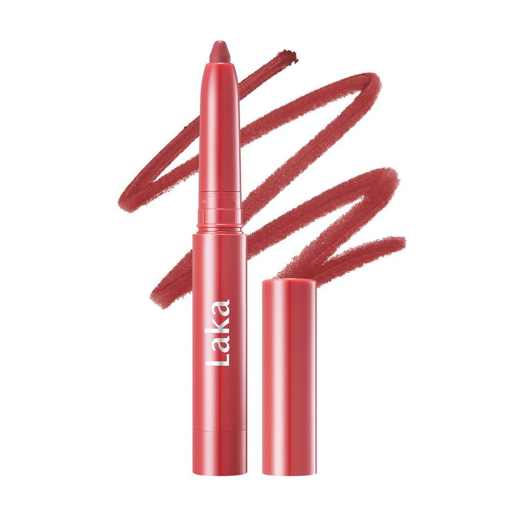 Laka lip liner front packaging showing sleek pencil and shade name — clear product identification