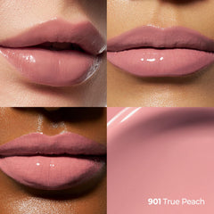 Laka clear gloss wand detailed shot highlighting non-sticky shiny finish