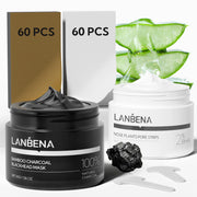 LANBENA front packaging showing full pore strip and mask kit benefit