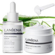 LANBENA front packaging showing complete 3-in-1 blackhead set and clear labeling