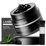 LANBENA front packaging showing 60 nose strips and benefits