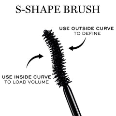 Lancôme Hypnôse Drama rich black texture swiped on paper demonstrating intense pigment