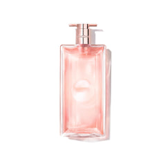 Lancôme Idôle front bottle display showing sleek glass and modern design benefit elegant presentation