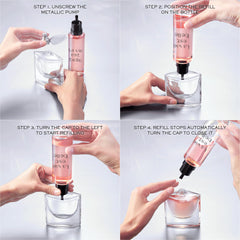 Lancôme iris and patchouli ingredients visual emphasizing natural-sourced quality