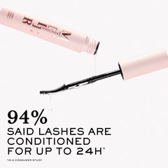 Lancôme Mascara Melter on cotton pad demonstrating easy, minimal-rubbing removal