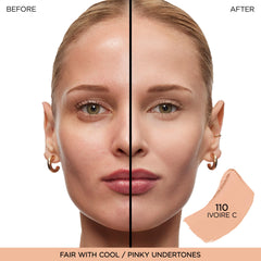 Lancôme stick foundation open displaying creamy tip for easy direct application