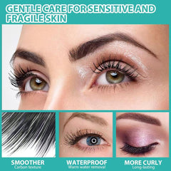 Lancool Thrive mascara texture close-up illustrating fiber formula for length