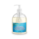 LandLSoap front label showing 16 oz bottle and unscented benefit