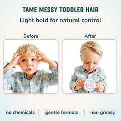 LANE & CO. applying paste on parent’s hand for fast, simple styling