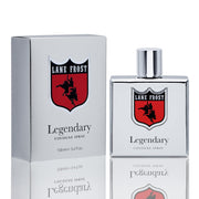 Lane Frost Legendary Chrome front bottle showing bold western branding and elegant design