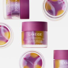 LANEIGE swirl view of lid highlighting limited-edition marbled scent presentation and collectible appeal